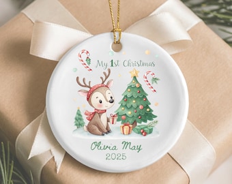 My First Christmas Ornament Personalized Baby Christmas Baby Name First Christmas Gift Custom Baby Ornament Christmas Keepsake