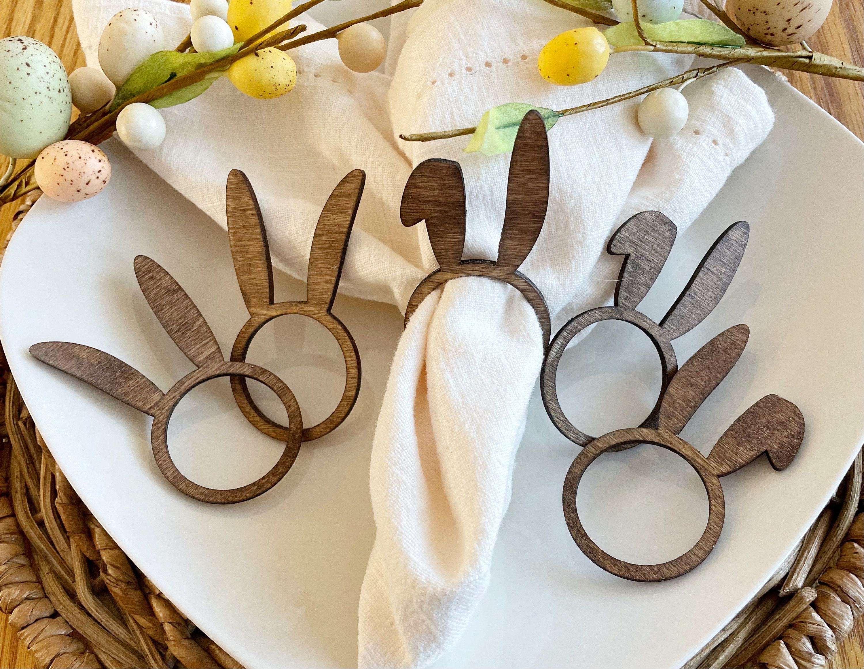 Ceramic bunny napkin rings online