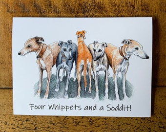 I'm Happily Owned By A Whippet Novelty Keyring Ideal Present/Gift 