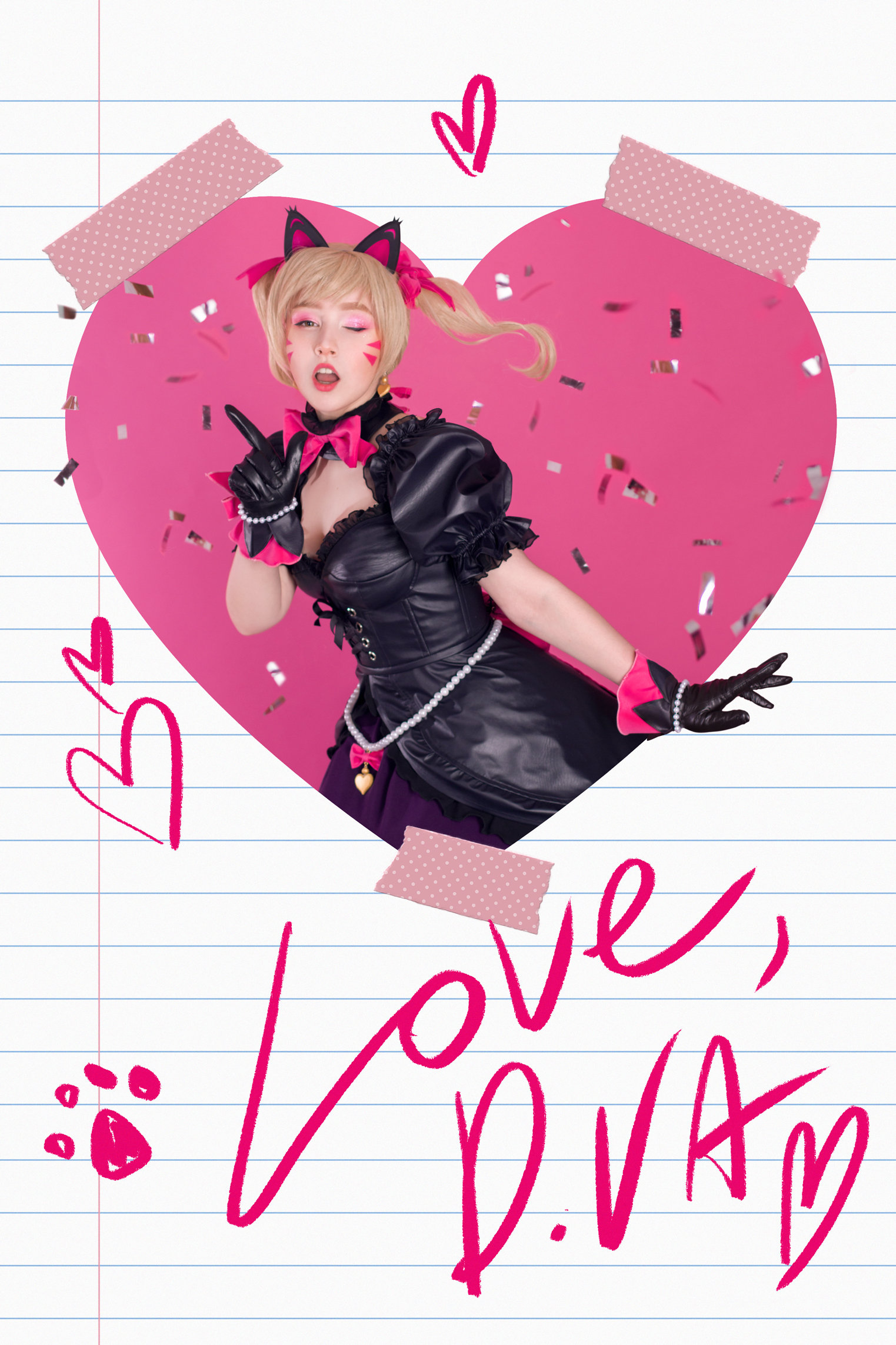 Overwatch BLACK CAT D.VA Cosplay Costume legendary Skin Etsy Canada