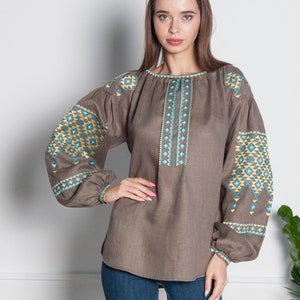 Ukrainian Vyshyvanka blouse Embroidered Women Shirt  Amazing woman vyshyvanka blouseGift for Easter Gift for Christmas