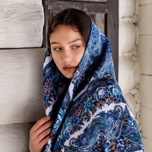 2024 Wolle 80 % böhmischer Schal mit Rosen, Geschenk für Mama, ukrainischer Schal Wort der Liebe, traditioneller Schal, großer ethnischer Schal Châle Ukraine