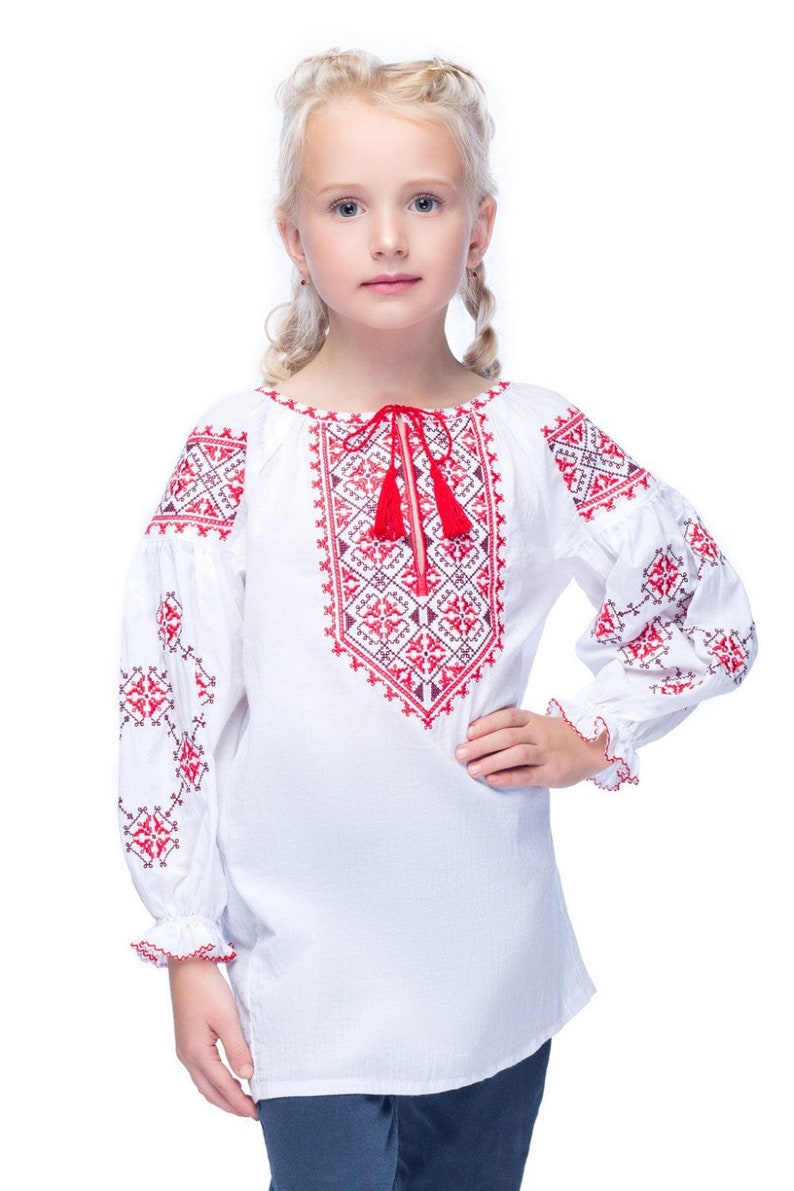Dress Ukrainian Vyshyvanka Dress for girl Embroidered Dress | Etsy