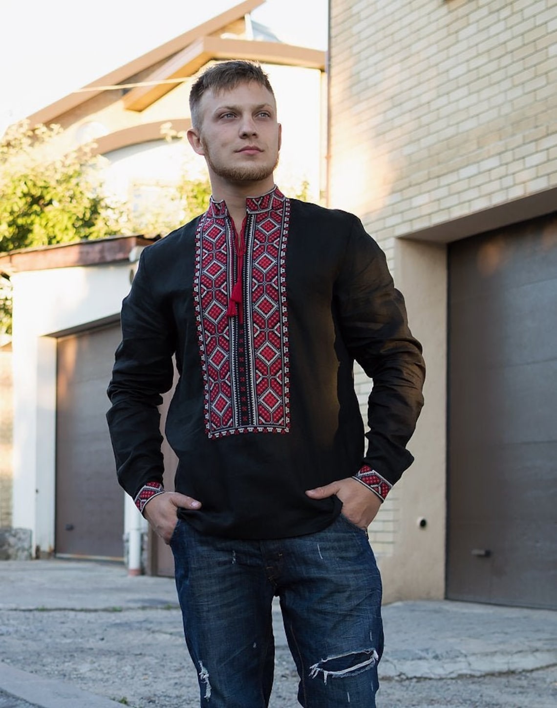 Shirt Ukrainian Vyshyvanka Embroidered Men's embroidered Etsy