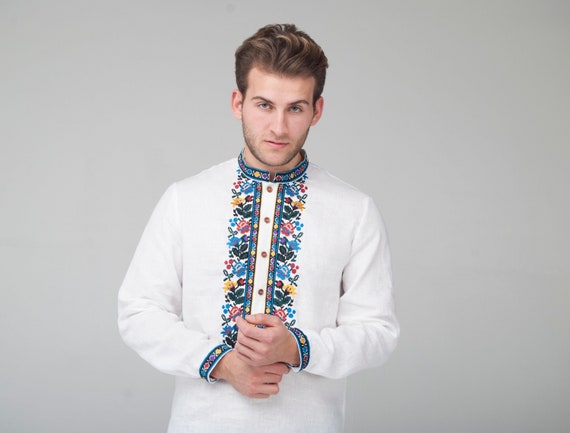 Shirt Ukrainian Vyshyvanka Men's Embroidered Shirt. Gift | Etsy