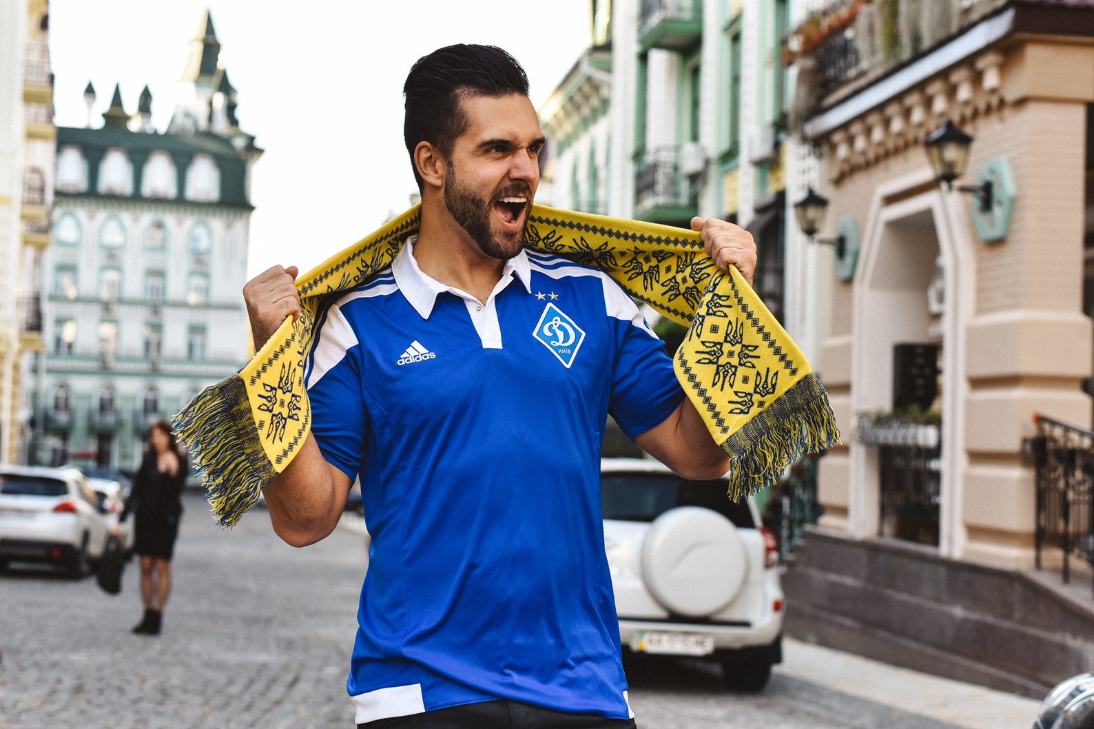 SCARF GIFT for Him Scarf of Ukrainian football team Scarf Etsy