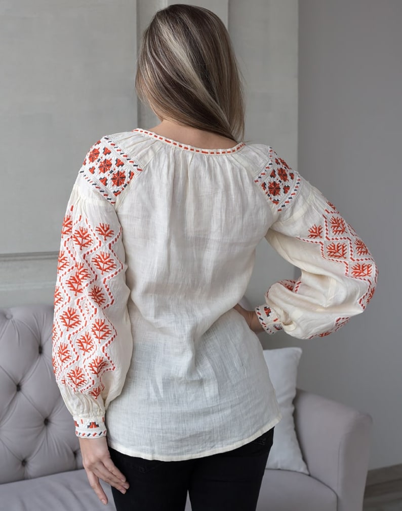 Ukrainian Vyshyvanka Blouse. Embroidered Women Shirt. Etsy