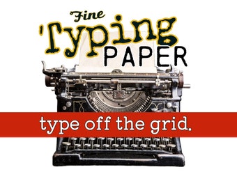 FINE TYPING PAPER for Writers, Poets & Correspondents