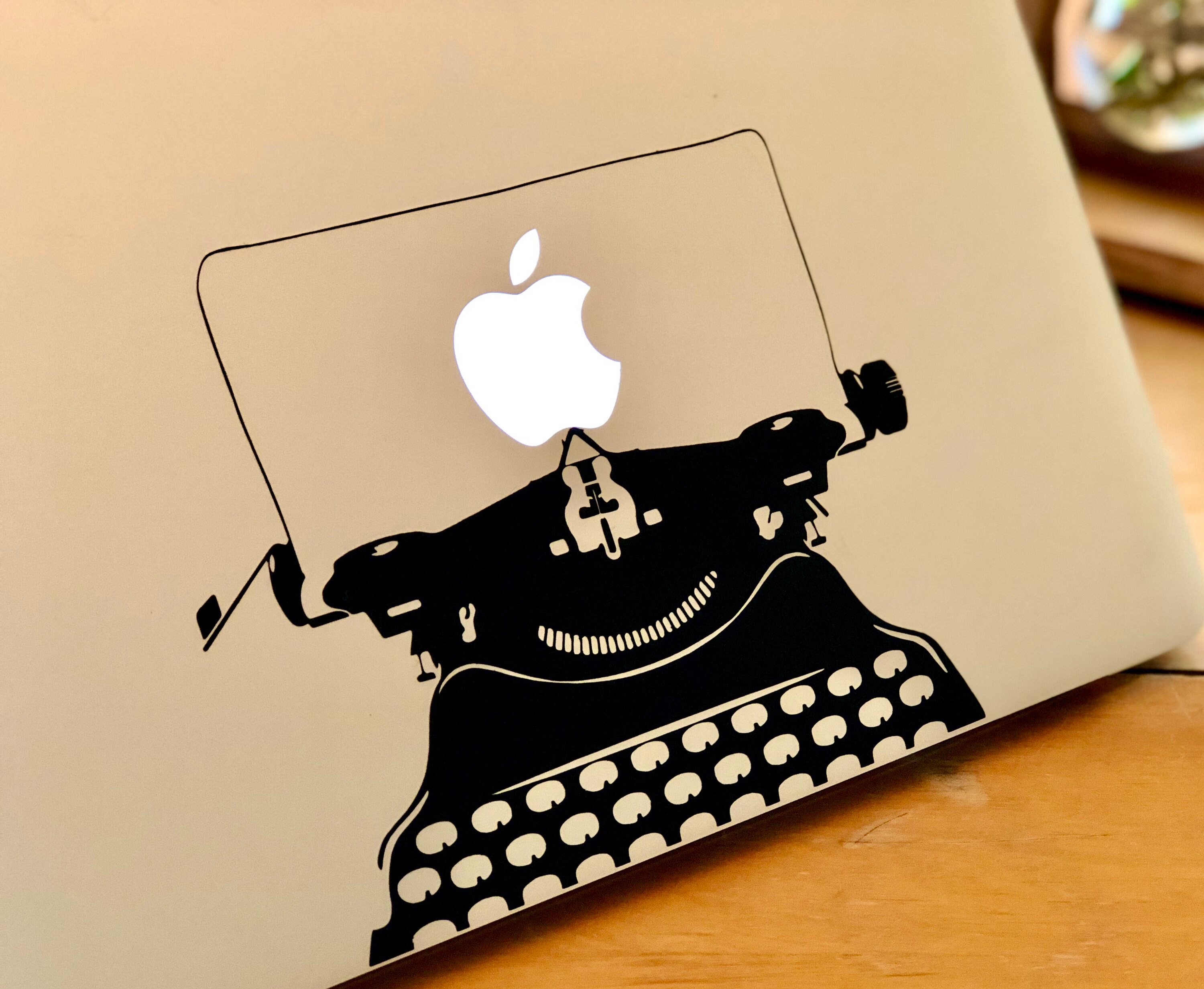 Typewriter Decal Vintage Analog Skin for 13 Laptop Etsy