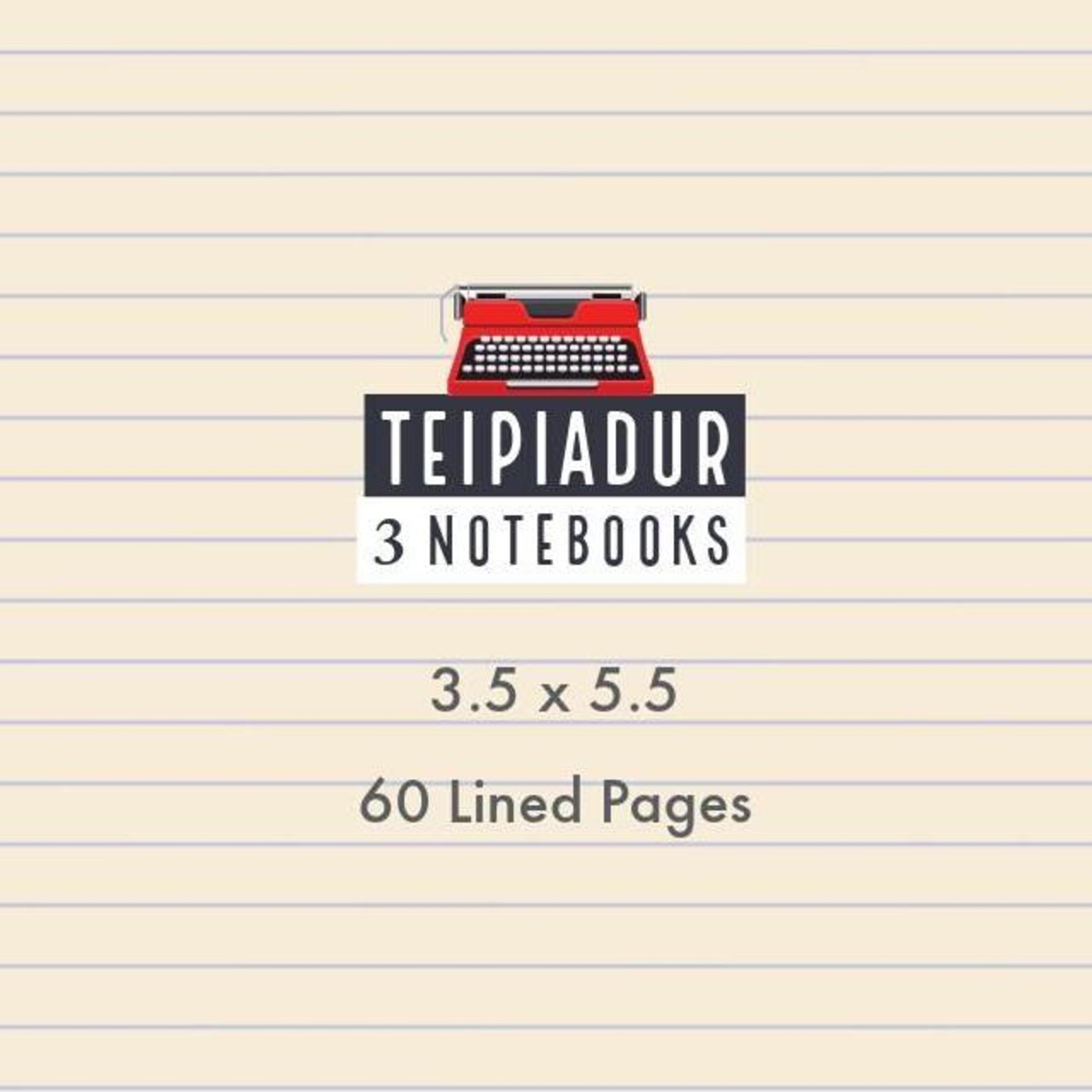 Typist Notebook TYPEWRITER POCKET NOTEBOOK, Lined Journals, 3-pak - Etsy