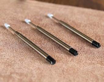 Parker Style Ballpoint Refills for Bolt Action Pens - Set of 3