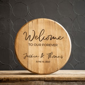 Wedding Welcome Sign Wedding Decoration Personalized Gift Laser Engraved Custom Sign for Guestbook Decor or Entryway image 4