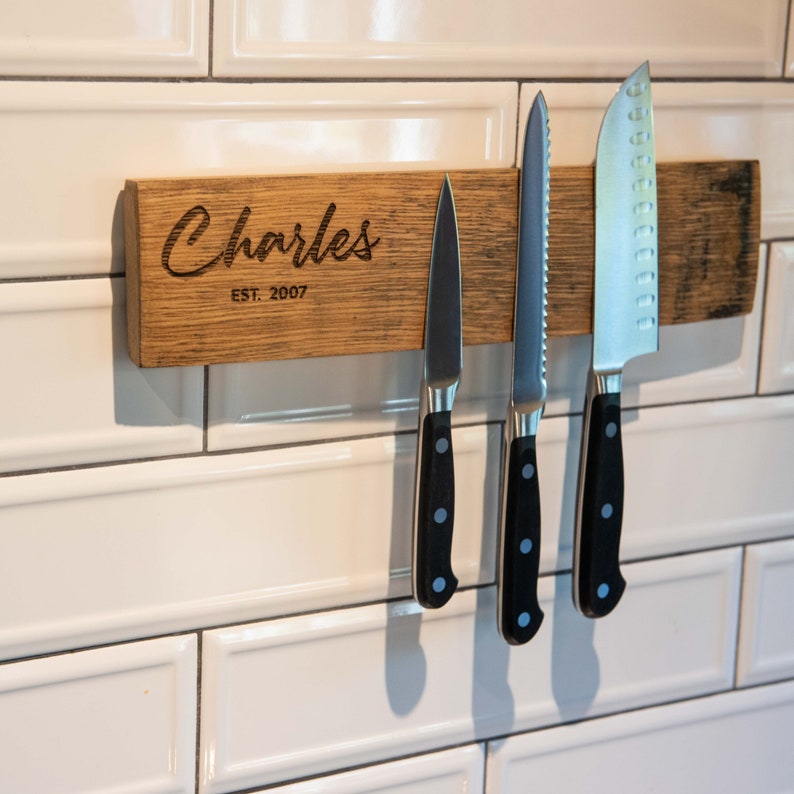 Hanging Knife Blockpersonalized Tennessee Whiskey Etsy