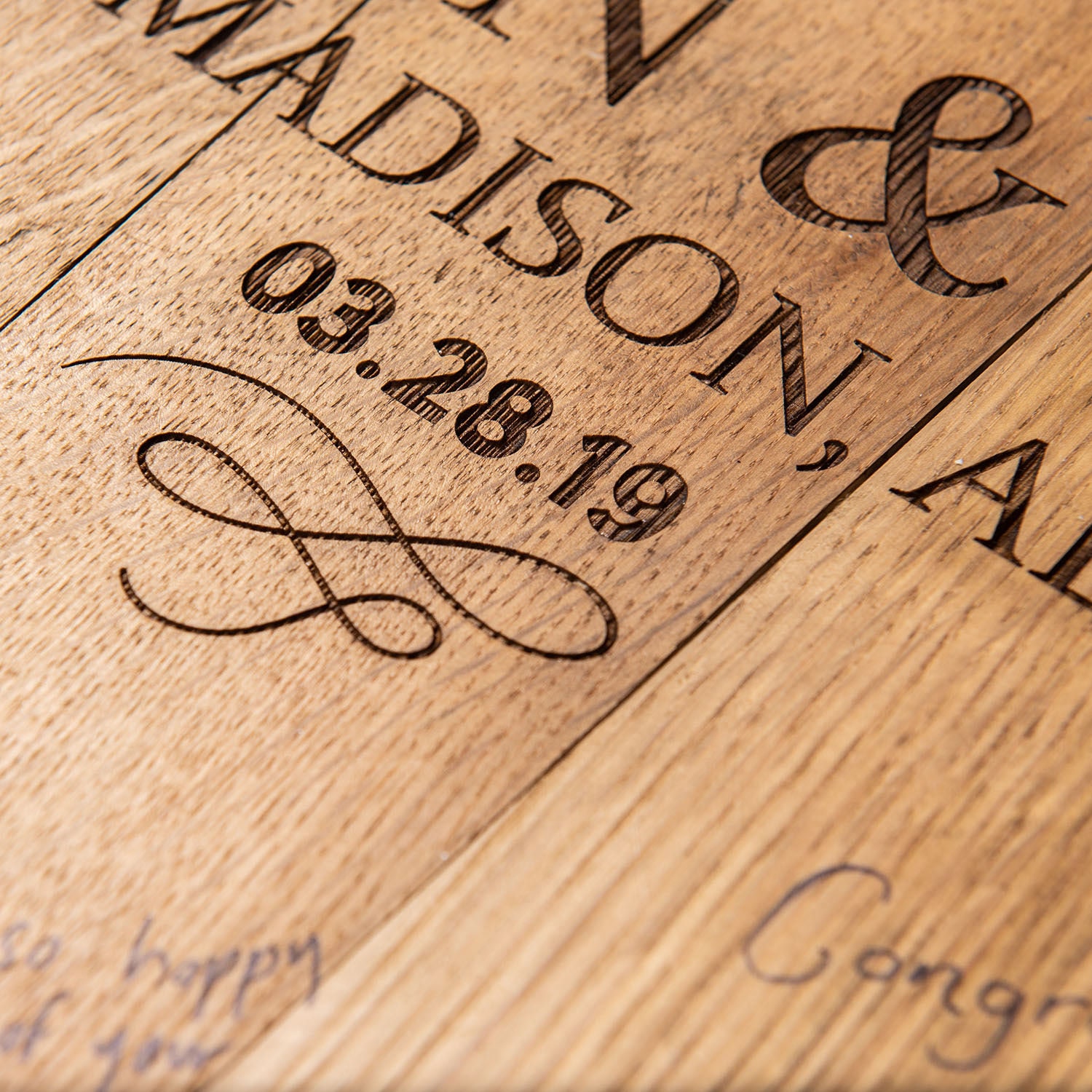 Personalized Wedding Welcome Sign Gift, Custom Newlywed Guestbook Sign Made from Tennessee Whiskey Barrels, Holtz Leather Wedding Sign