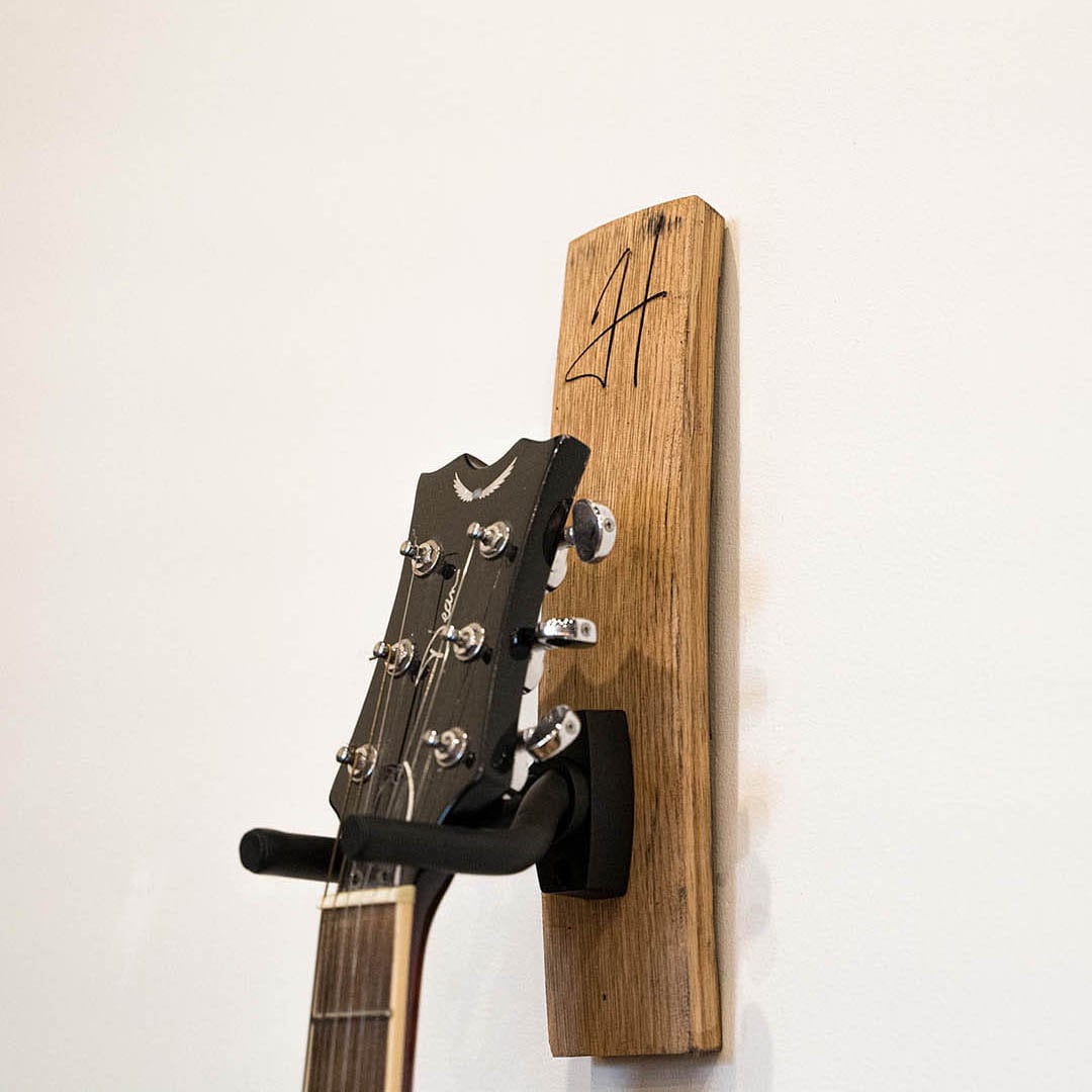Personalized Guitar Hanger Easy to Wall Mount Whiskey Custom Engraved