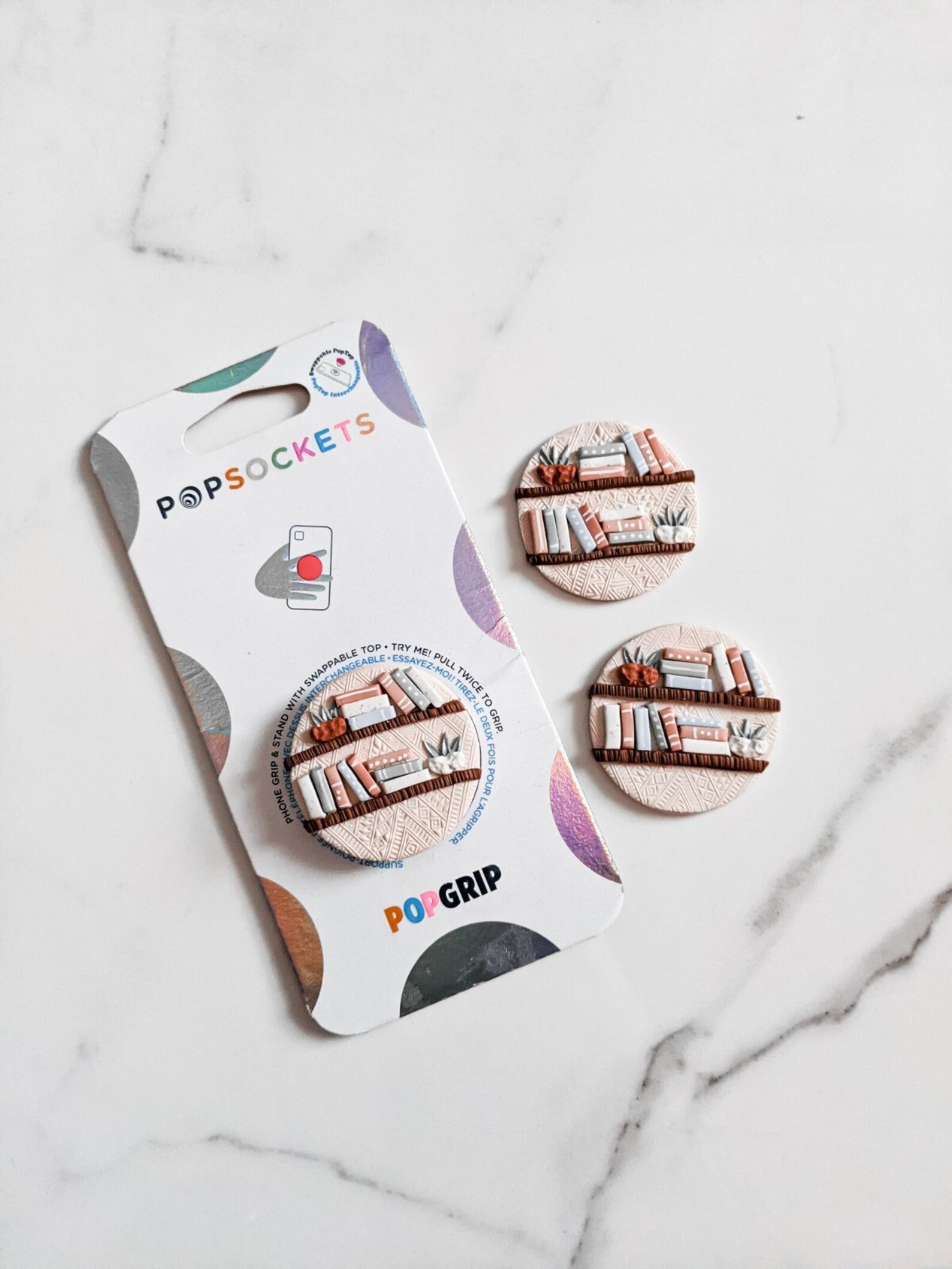 Boho Bookshelf Authentic Popsocket™ Popgrip Phone Grip - Expanding ...