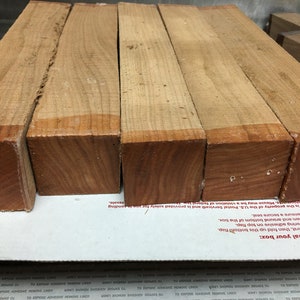 5-2x2 x 12 cherry turning blanks figure wood lathe duck call bottle stopper pen material 2 x 2-