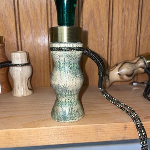 Duck call spalted hackberry gorgeous natural design stack um high duck call