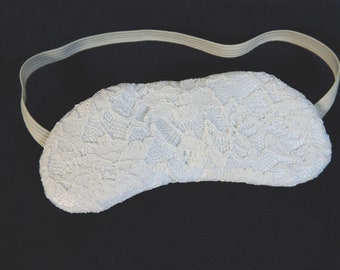 White Lace Front Sleep Mask