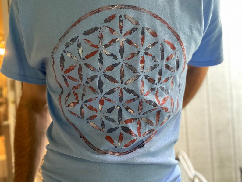 Unique Sacred Geometry/ Flower of Life Shirt Etsy