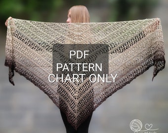 PATTERN Cornwall Dream, Modèle châle au crochet, Modèle châle femme, Écharpe au crochet, Modèles crochet pour femme, Châle triangulaire et Modèle PDF