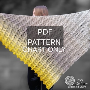 PATROON van bladerdeeg, gehaakte sjaal, patroon damessjaal, gehaakte omslagdoek, haakpatronen voor vrouwen, driehoekige sjaal, pdf-patroon