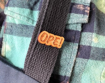 Ope Wood Pin, Wooden Pin, Minnesota Gift, North Dakota Gift, Wisconsin Gift, Eco Friendly Pin, Unique Pin, Unique Gift, Midwest Gift