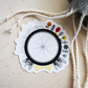 Bicycle Tire Sticker, Bike Sticker, Bicycle Gifts, Cycling Sticker, Mountain Bike Sticker, Bicycle Sticker, Cyclist Gift, Bike Gift