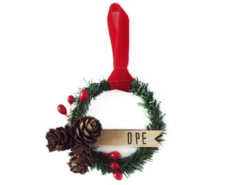 3 pc 1 1//4/" Mini Wreath Ornaments