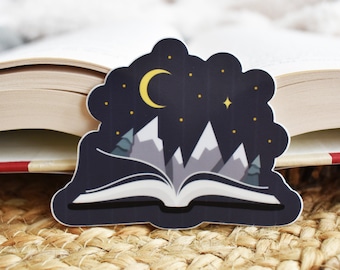 Open Book Sticker, Book Lover Gift, Book Gift, Book Sticker, Bookstagram, Booktok, Water Bottle Sticker, Kindle Sticker