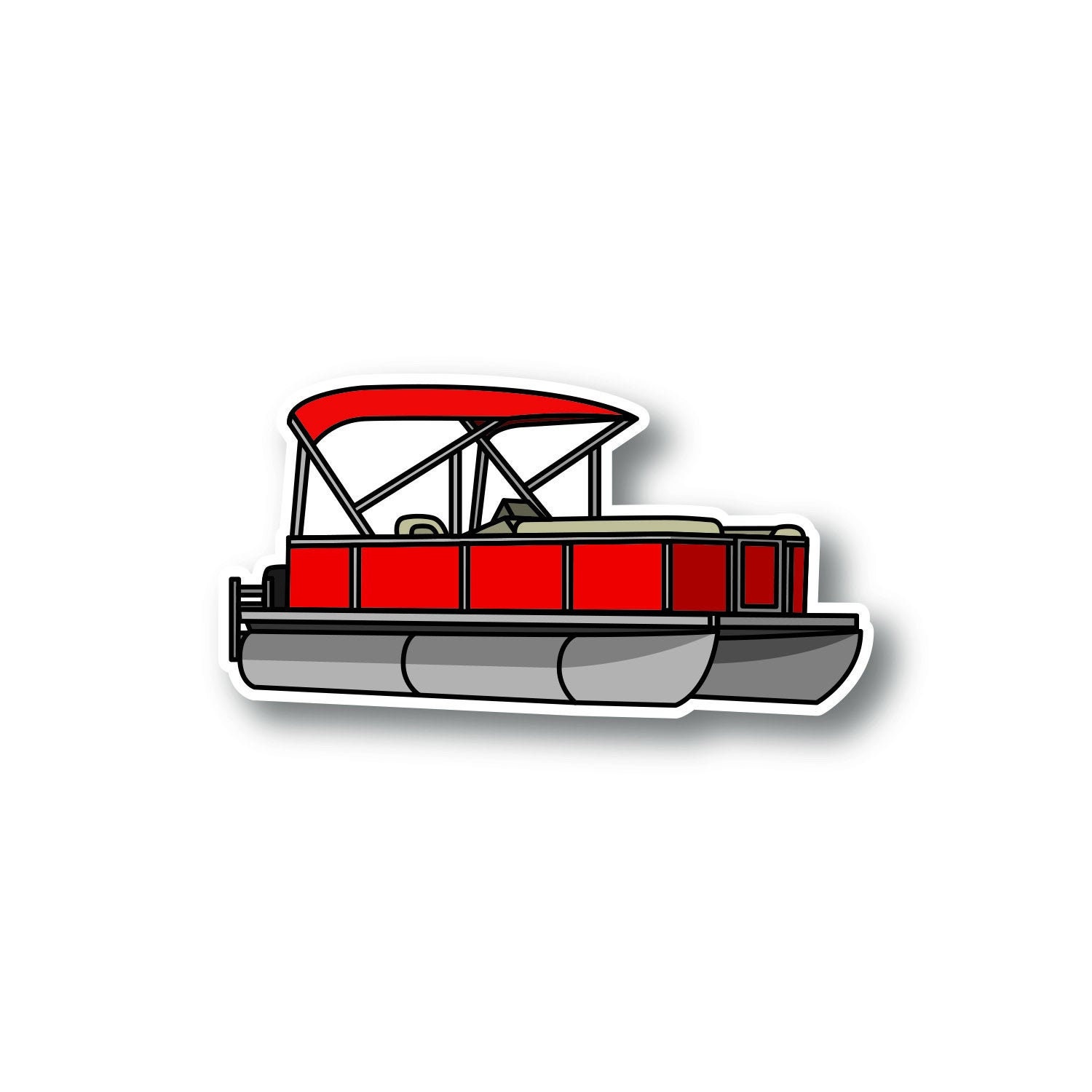 Pontoon Sticker Pontoon Boat Pontoon Captain Pontoon Decal Etsy Israel