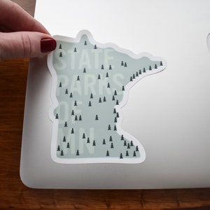 State Parks of Minnesota Sticker, State Park Sticker, Up North, Adventure, Outdoor Gift, Minnesota Gift, Water Bottle Sticker, Cabin Gift