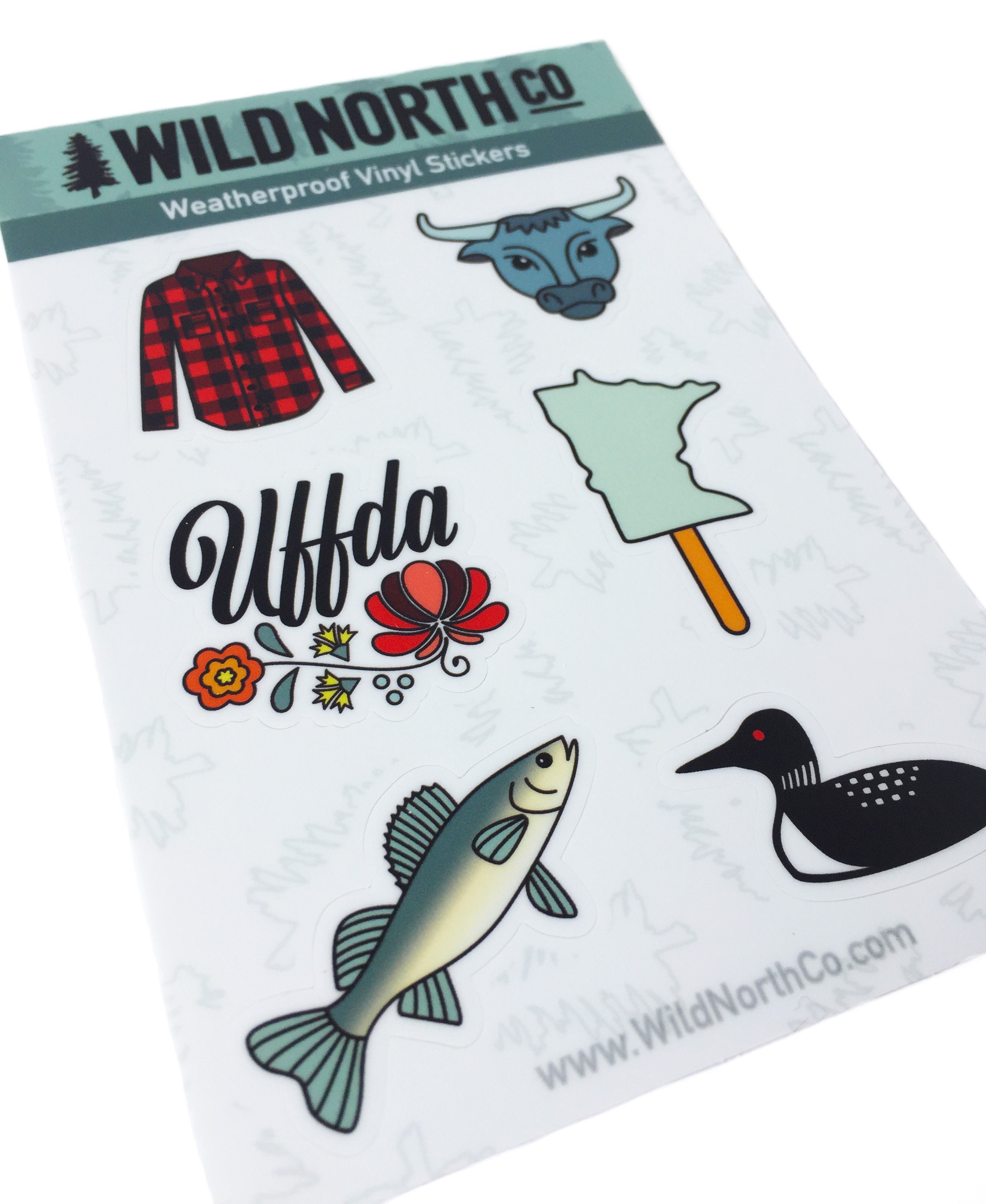 Minnesota Sticker Set Minnesota Sticker Vinyl Sticker Sheet | Etsy