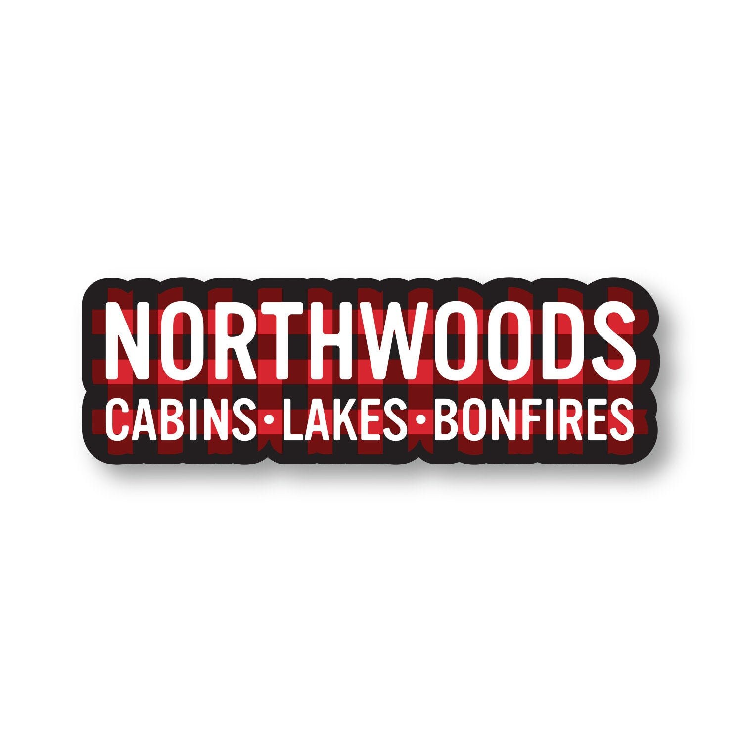 Northwoods Sticker Cabins Lakes Bonfires Up North Sticker - Etsy 日本