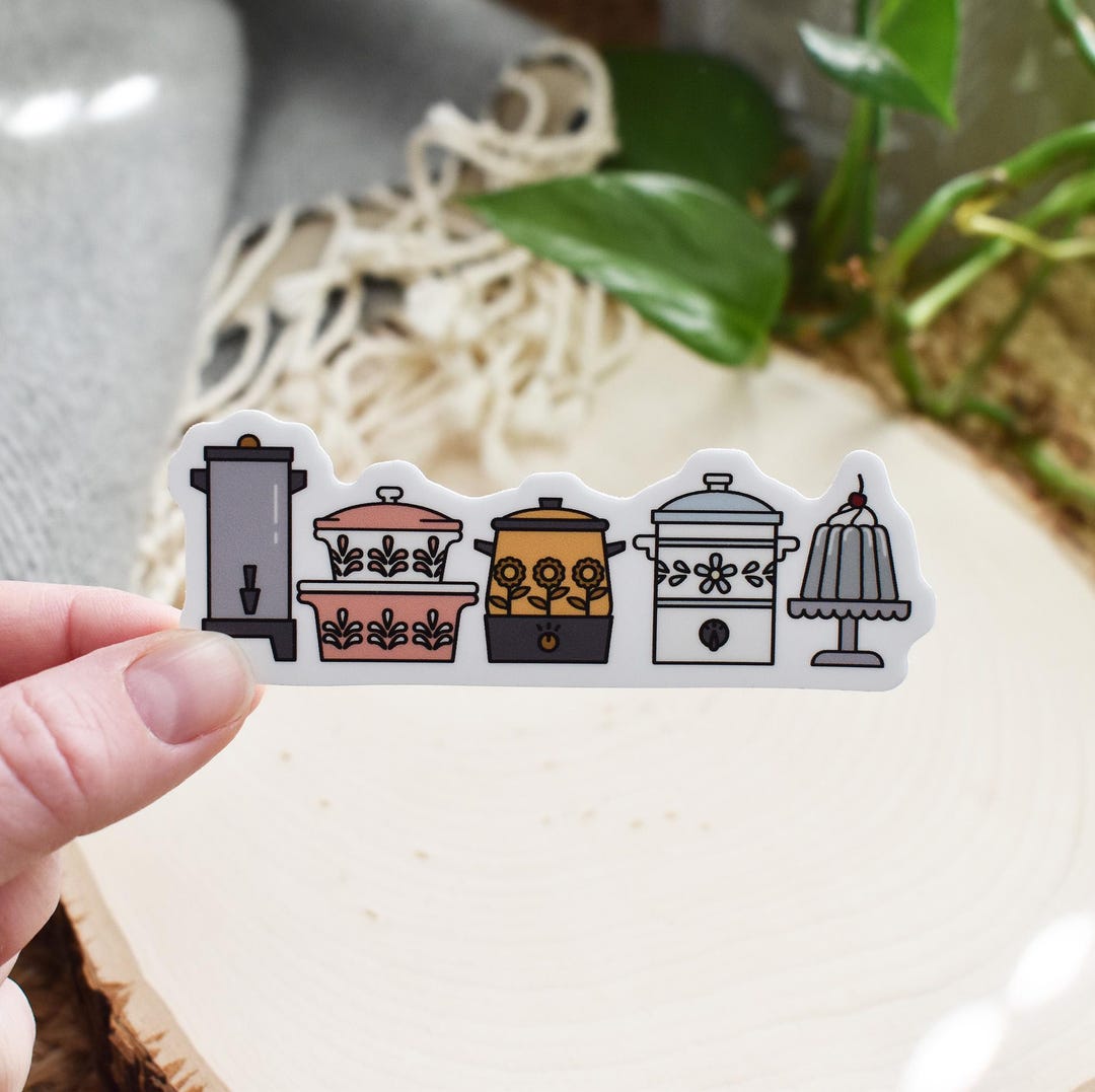 Putluck Sticker Potluck Sticker, Waterproof Sticker, Midwest, Church Basement, Hot Dish ...