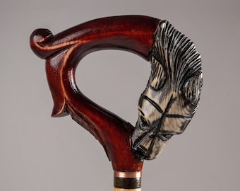 Wolf walking cane for men Hand carved walking stick Unique canes for women Fancy Canes and Designer walking canes Custom Costume canes