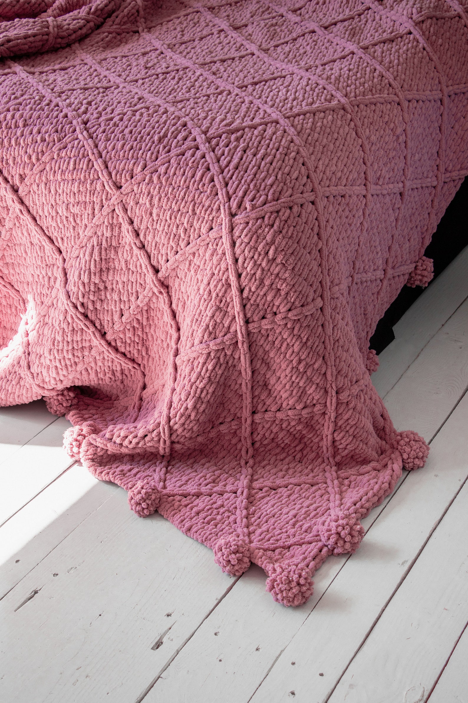Pink Trow Blanket Super Soft Chunky Knit Throw Blanket Cozy Etsy