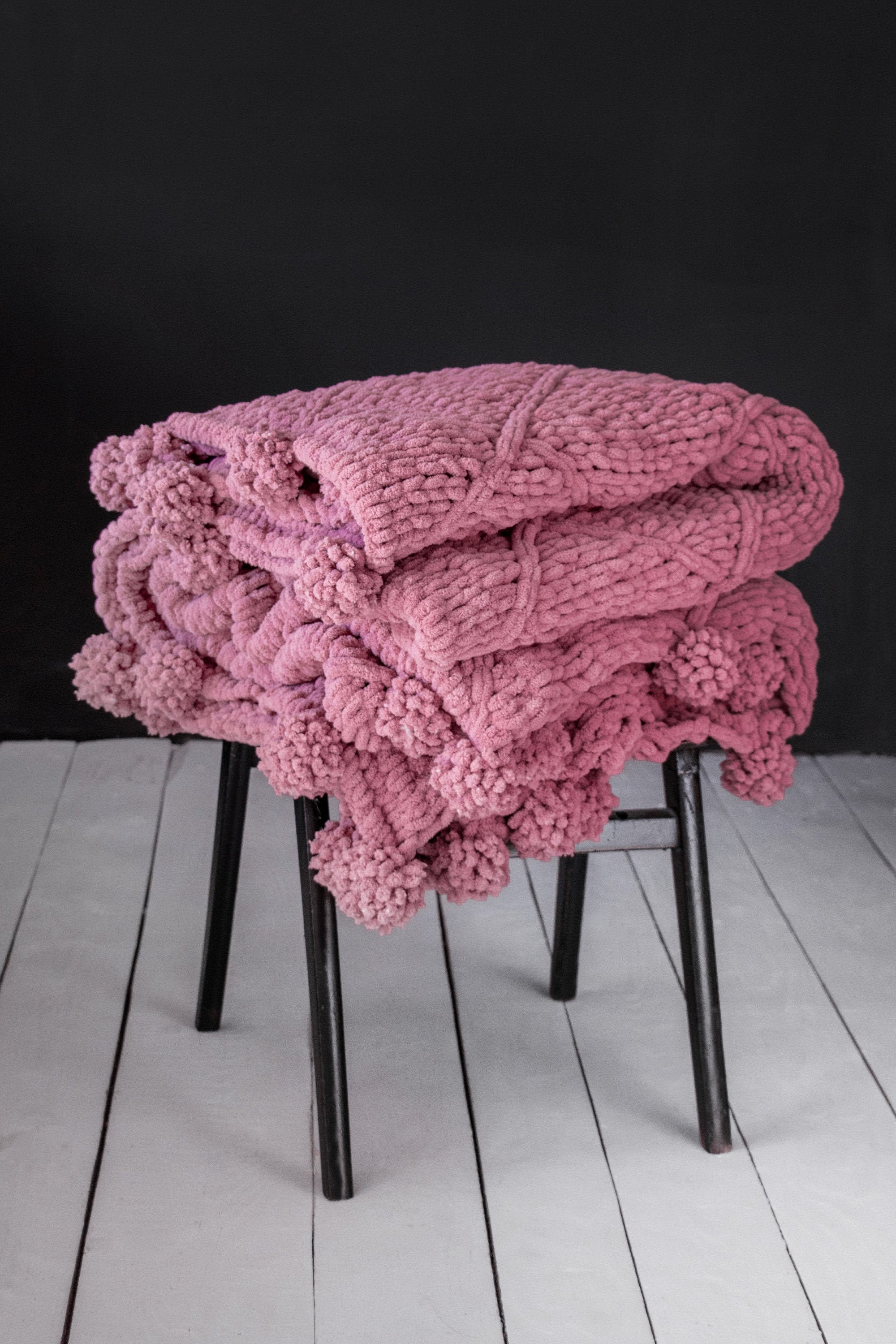 Pink Trow Blanket Super Soft Chunky Knit Throw Blanket Cozy Throw Blanket Chenille Throw Blanket Blankets and Throw for Sofa Etsy Canada