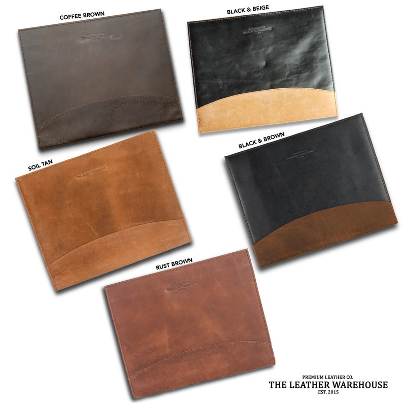 Business Leather Portfolio Leather Padfolio With Custom Logo Etsy