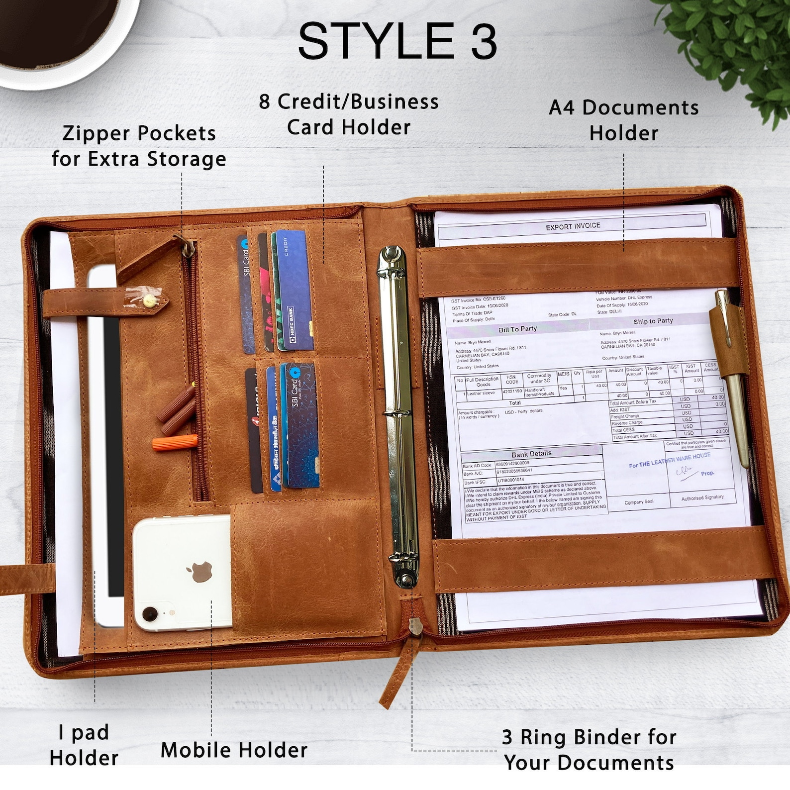 Refillable Leather Journalleather Binder Coverleather Binder Etsy