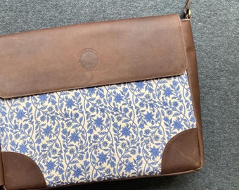 Borsa per laptop in pelle da donna, grande borsa tote con tasca e tracolla regolabile, regalo per la mamma