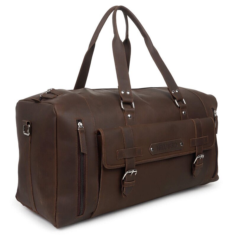 Personalisierte Canvas-Leder-Reise-Wochenend-Handgepäcktasche, Weekender-Übernachttasche mit Schuhfach für Männer und Frauen Bild 5