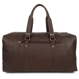 Personalisierte Canvas-Leder-Reise-Wochenend-Handgepäcktasche, Weekender-Übernachttasche mit Schuhfach für Männer und Frauen Bild 4