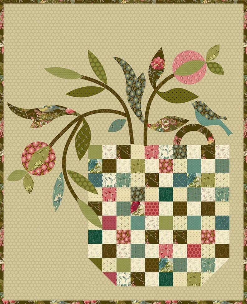 Laundry Basket Quilts Patchwork Basket Applique Pattern Etsy