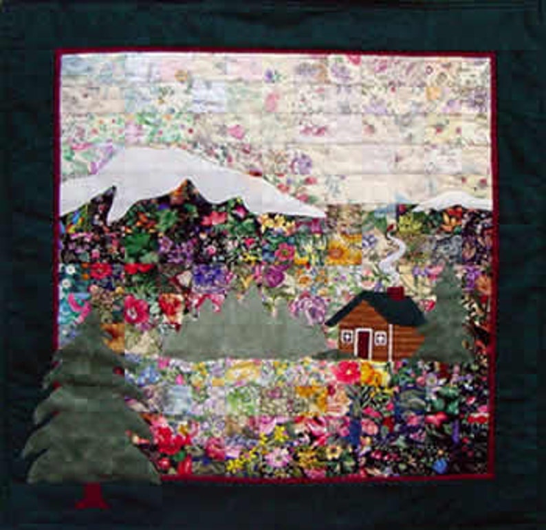 The Cabin Whims Watercolor Quilt Kit precut 2 squares perfect for the beginner quilter or the more experienced image 1