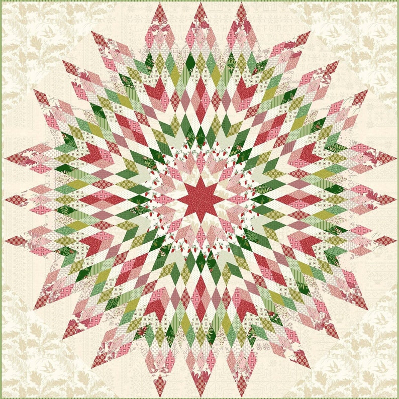 Laundry Basket Quilts Amaryllis Pieced Pattern Etsy