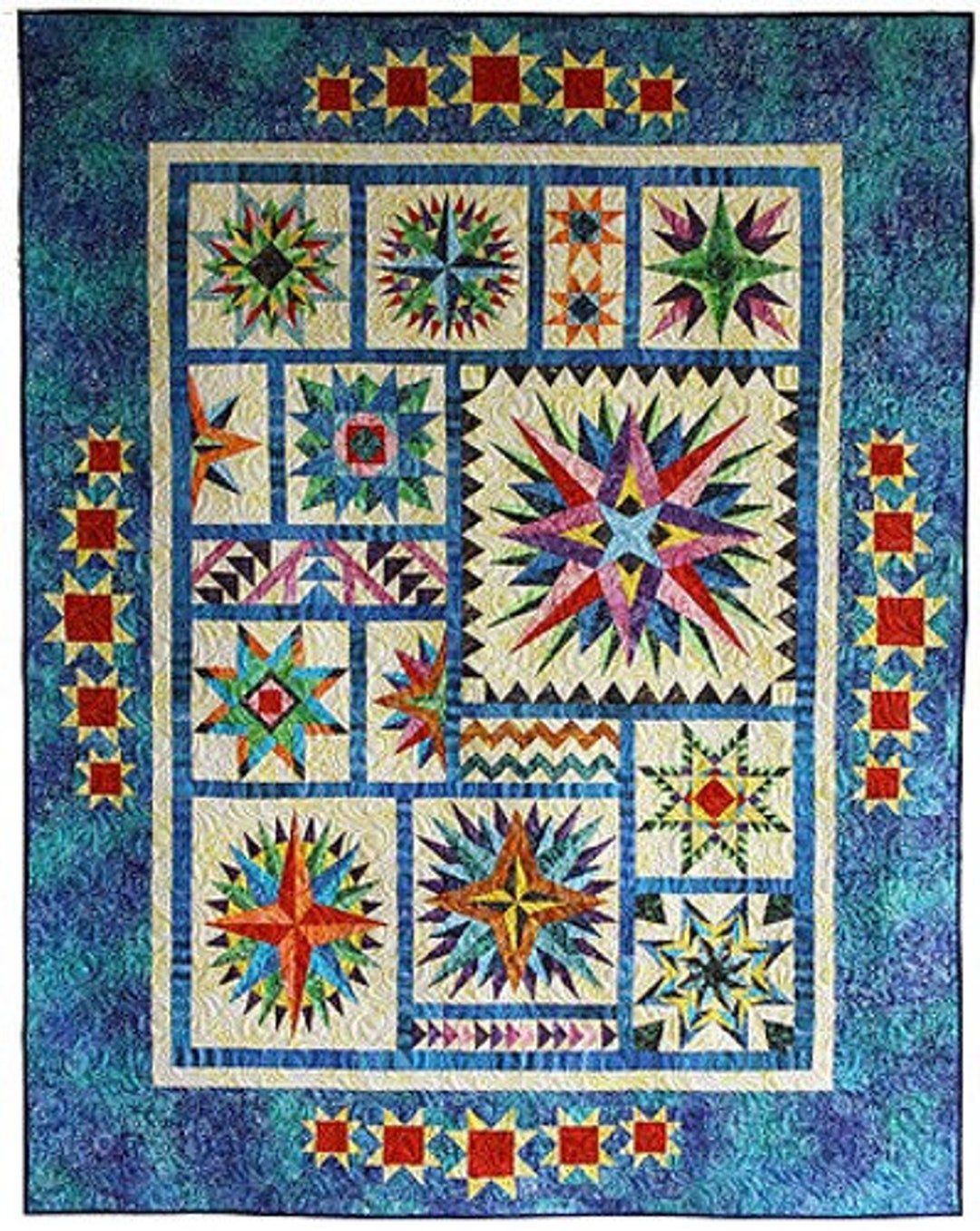Lakeview Quilts Celestial Stars Pattern Etsy