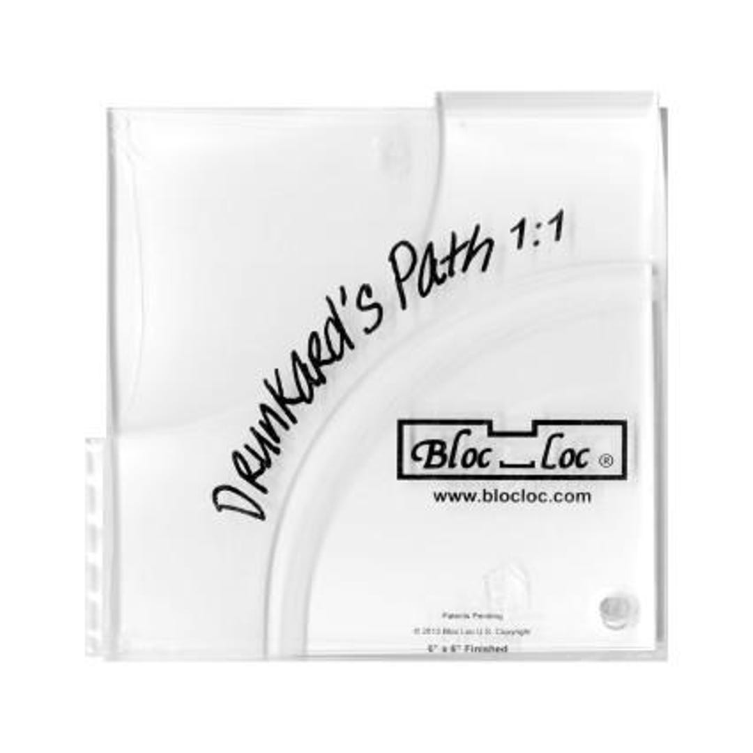 Drunk Path Ruler Bloc Loc - Drunkard’s Path Ruler 6” X 6” Set - Etsy