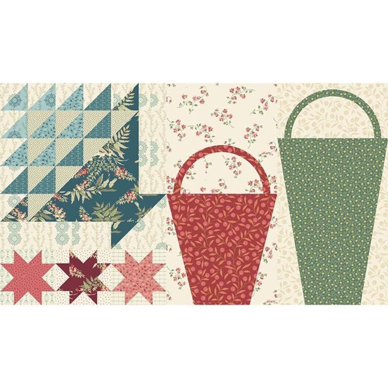 Laundry Basket Quilts Anna's Baskets Block 8 Pattern Etsy