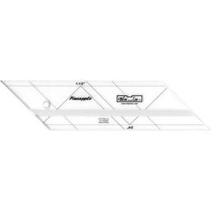 May include: A clear plastic quilting ruler with a diamond pattern and the text "Pineapple" and "Bloc-Loc". The ruler is 1-1/2 inches wide.